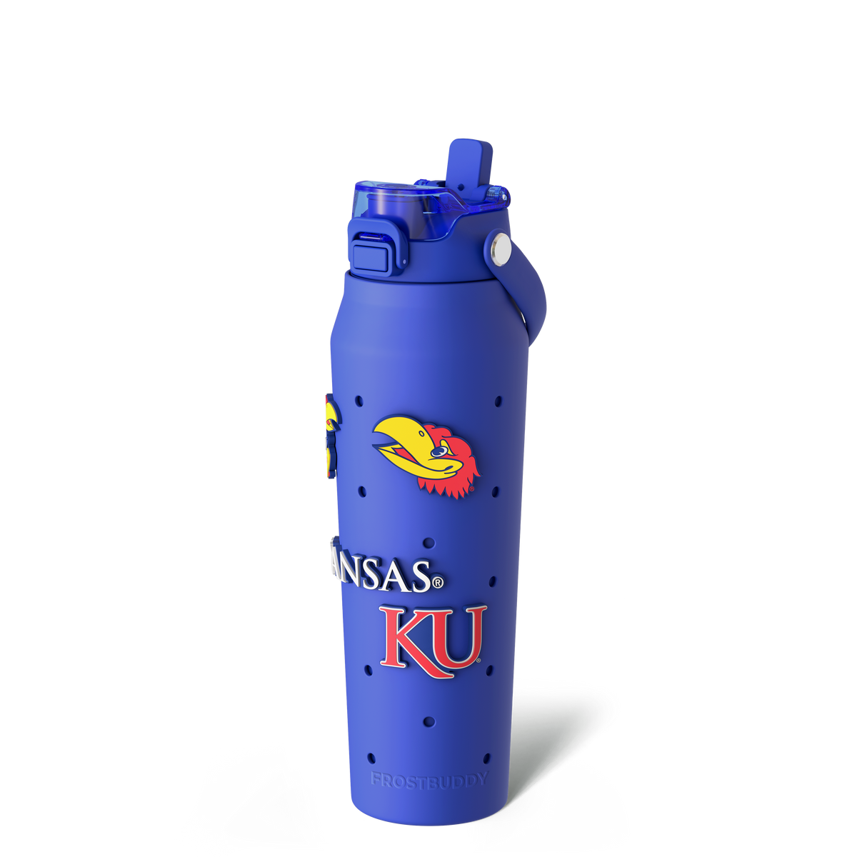 Bottle Buddy 32oz | Kansas Jayhawks | Skin + Budz Bundle image 1